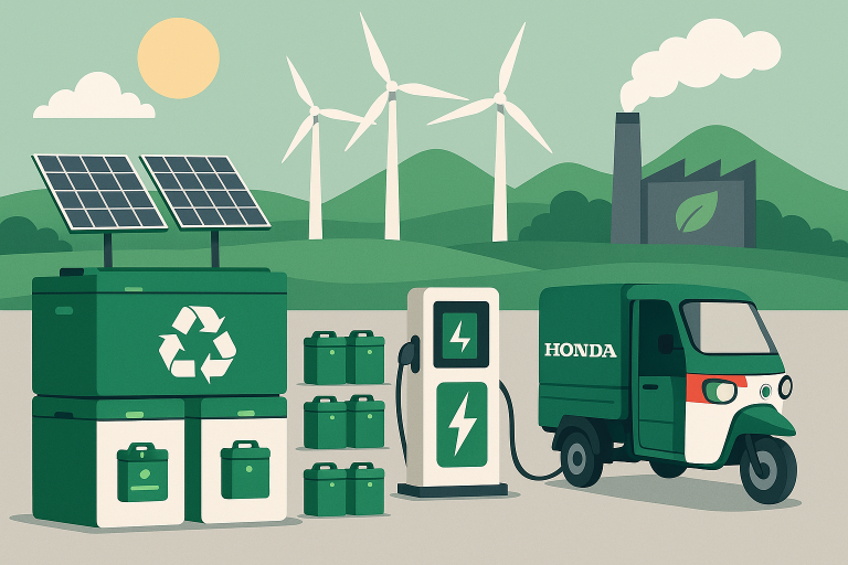 Honda joins India’s clean energy drive with OMC Power battery-repurposing deal